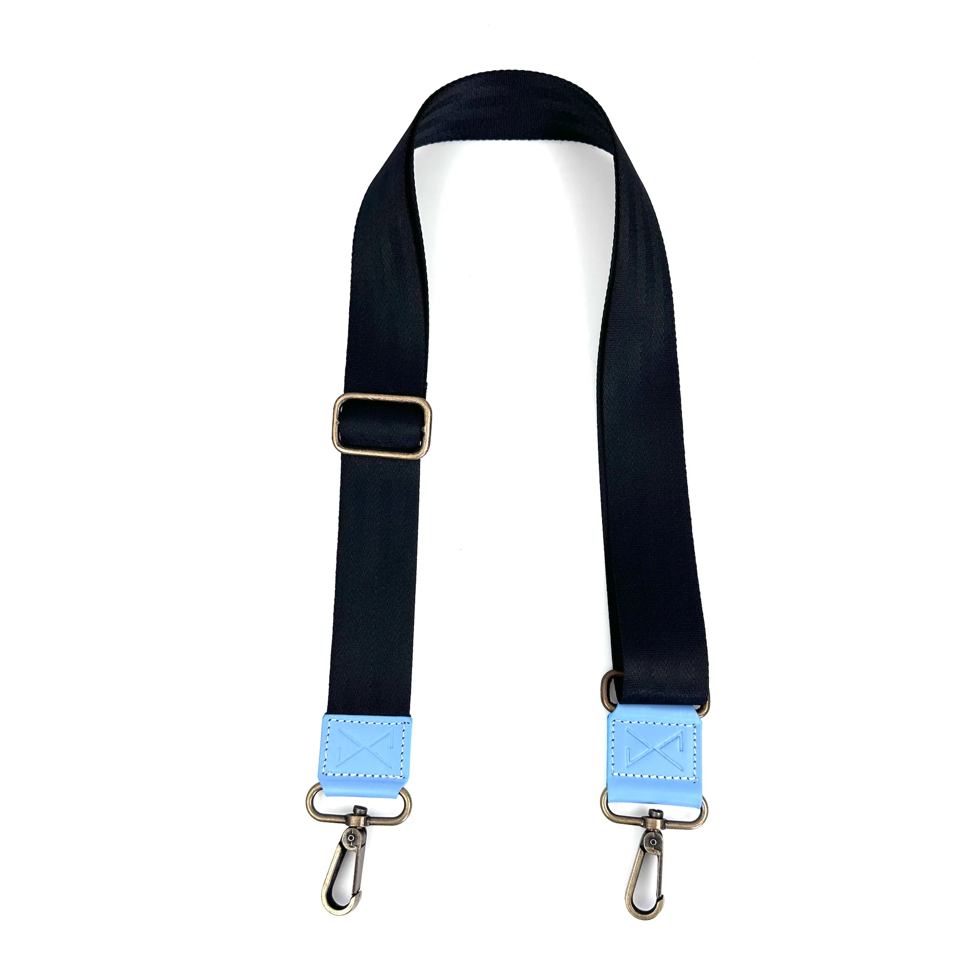 Bandolera regulable lujada Celeste - Image 4