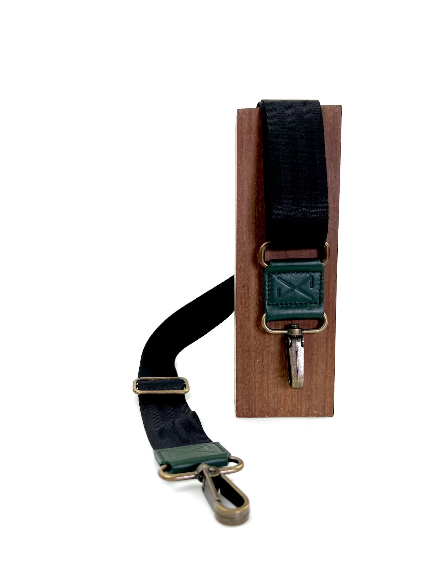 Bandolera regulable lujada Verde Forest - Image 3