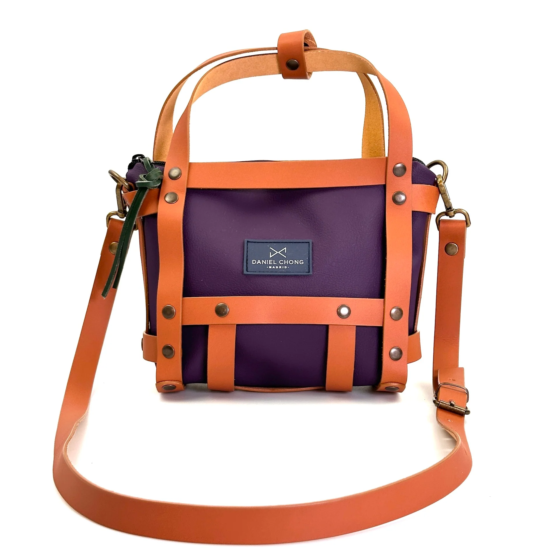 BOLSO ARNÉS PIEL AVELLANA