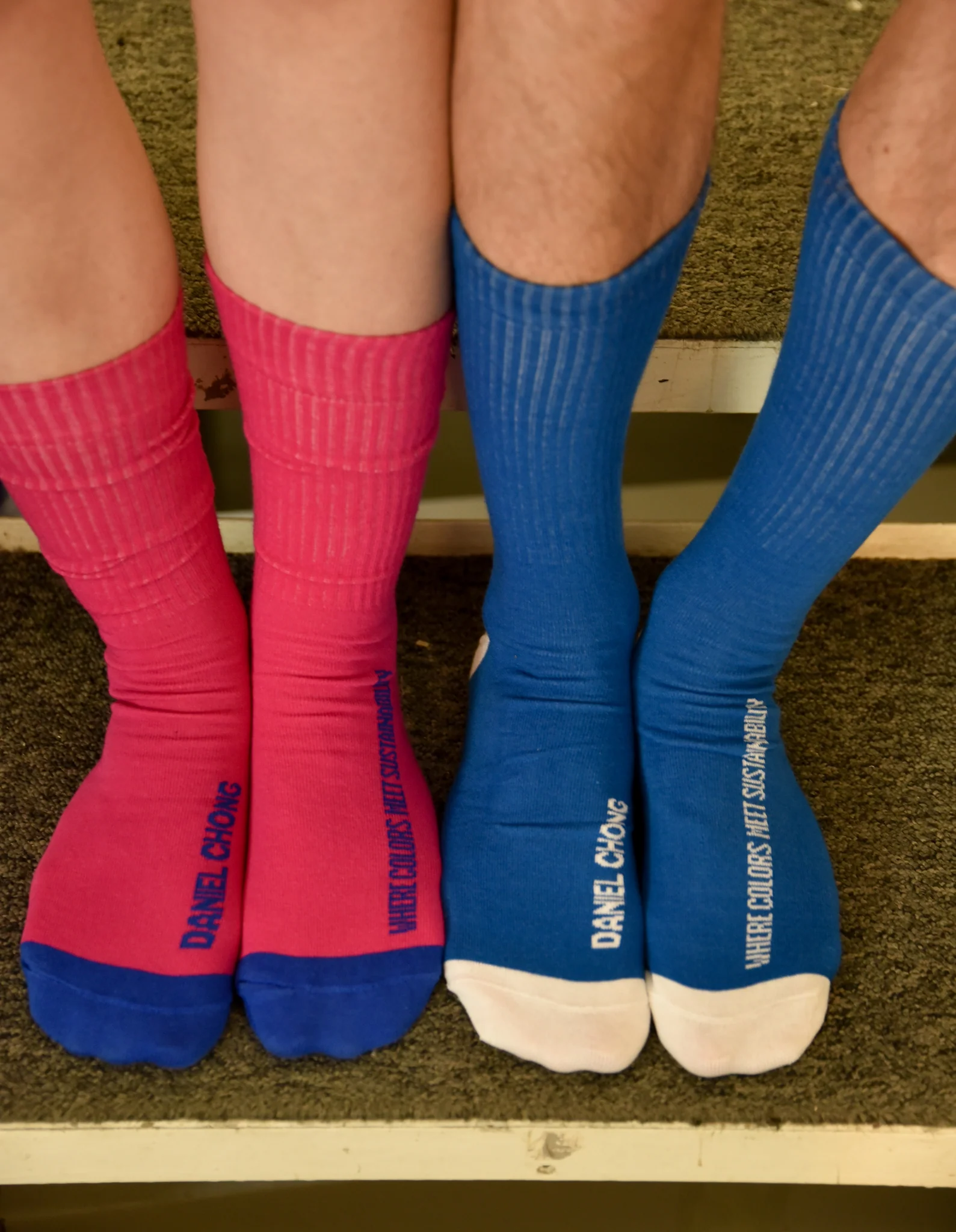 Calcetines Blue & white logo - Image 5