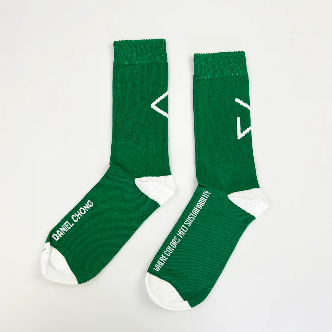 Calcetines Green & White Logo - Image 2
