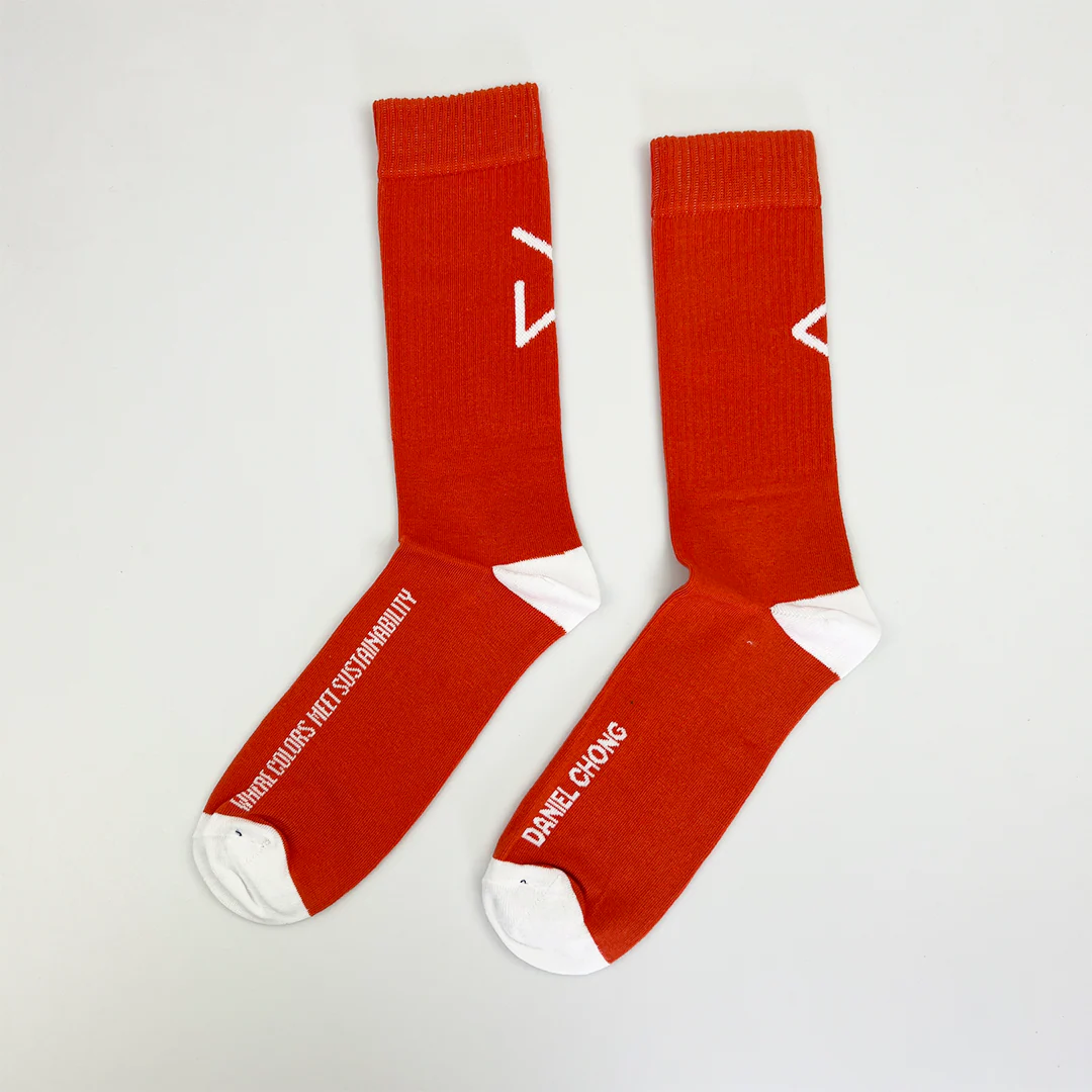 Calcetines orange & whilte logo - Image 2