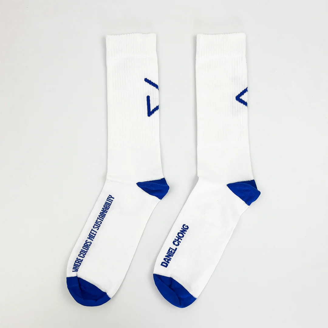 Calcetines white & blue logo - Image 2