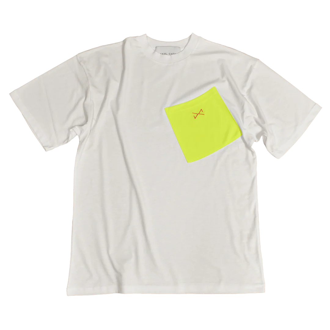 CAMISETA BLANCA BOLSILLO VERDE - Image 3
