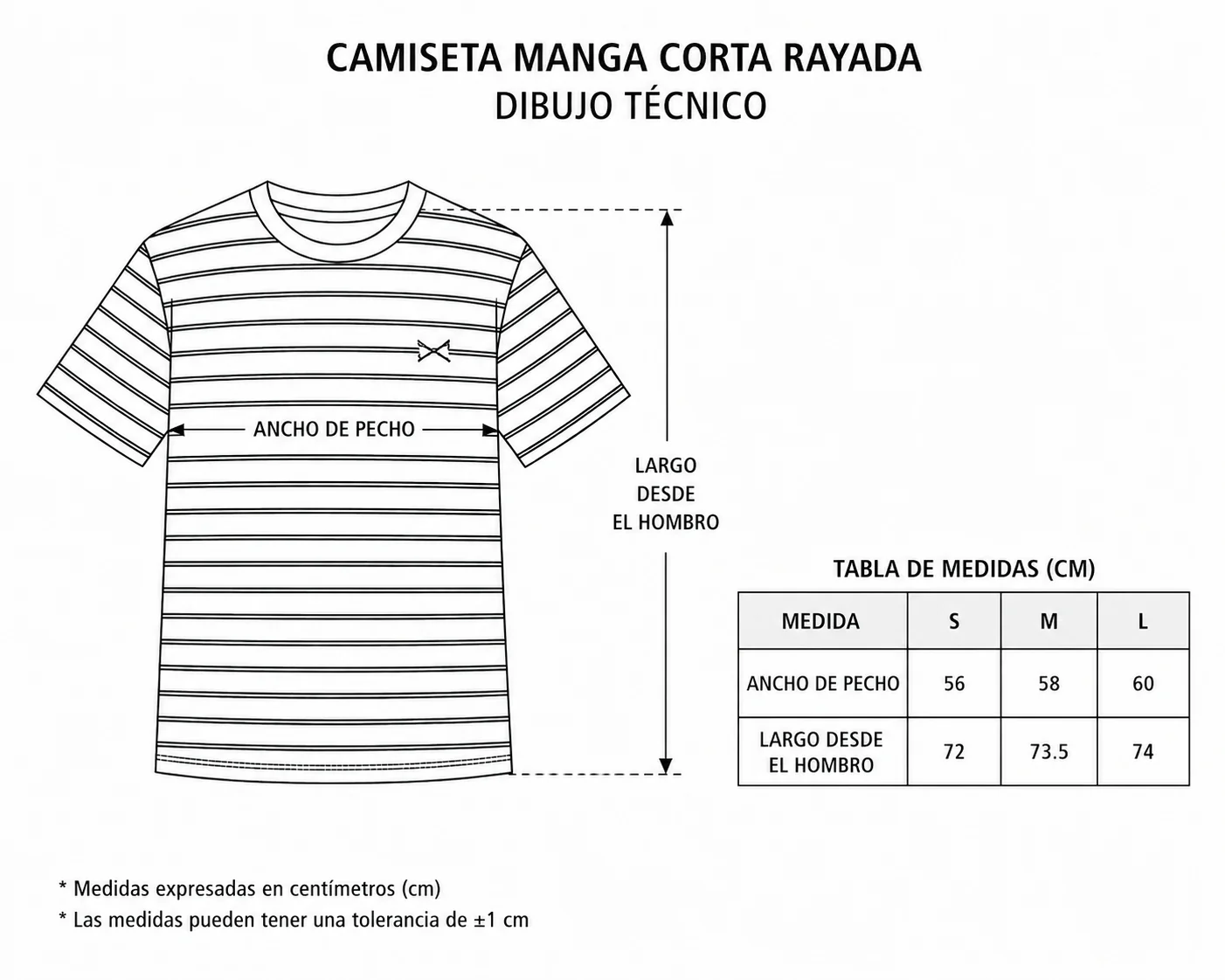 CAMISETA RAYAS PICASO AZUL MANGAS NARANJAS - Image 3