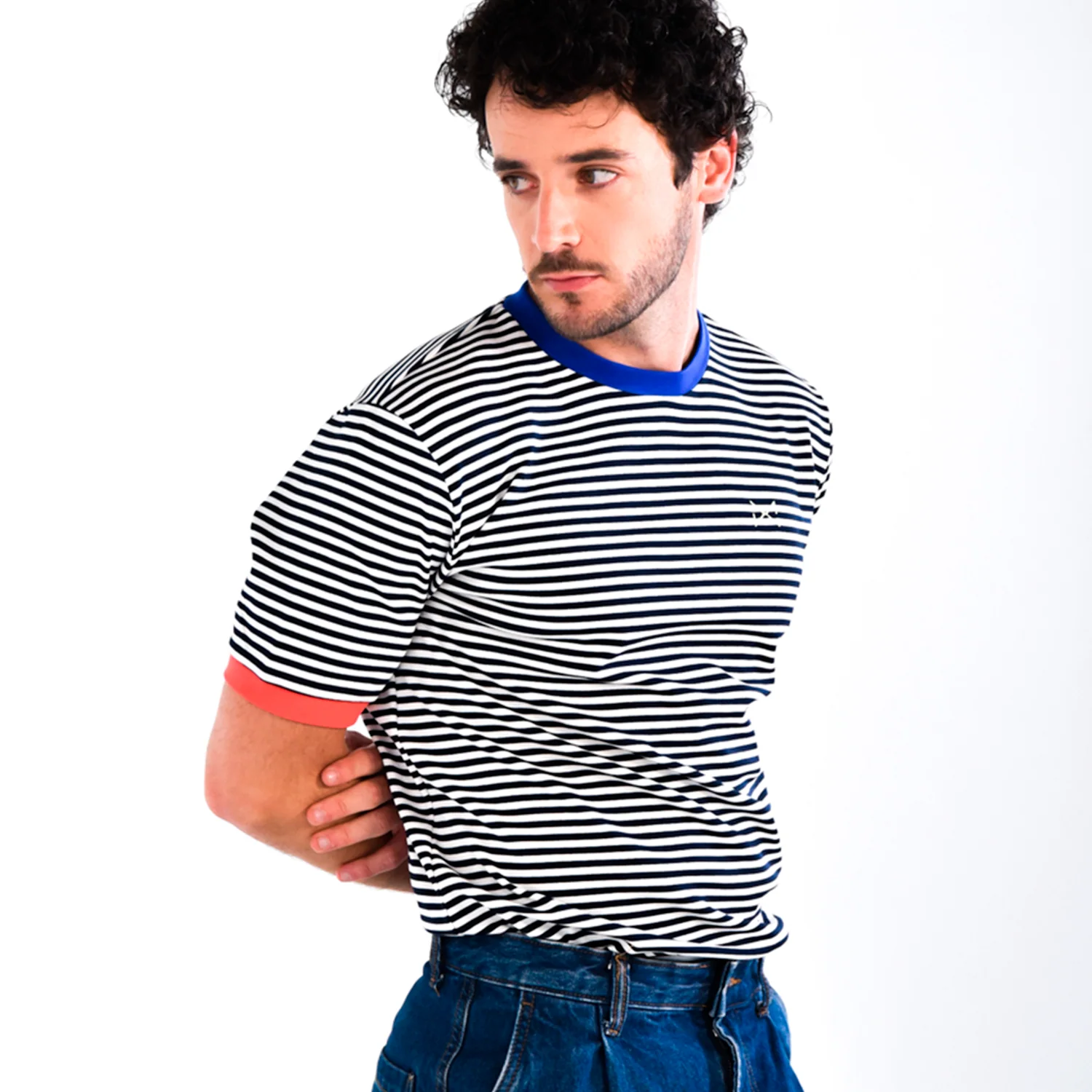 CAMISETA RAYAS PICASO AZUL Y ROJO - Image 3
