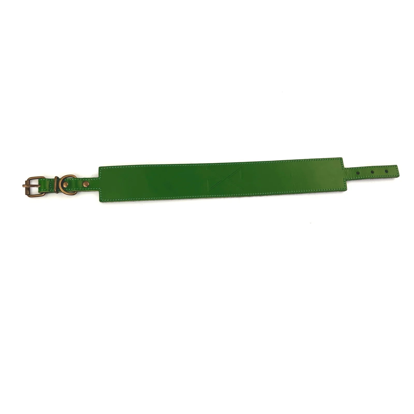 Collar Canino de Piel Verde - Image 3