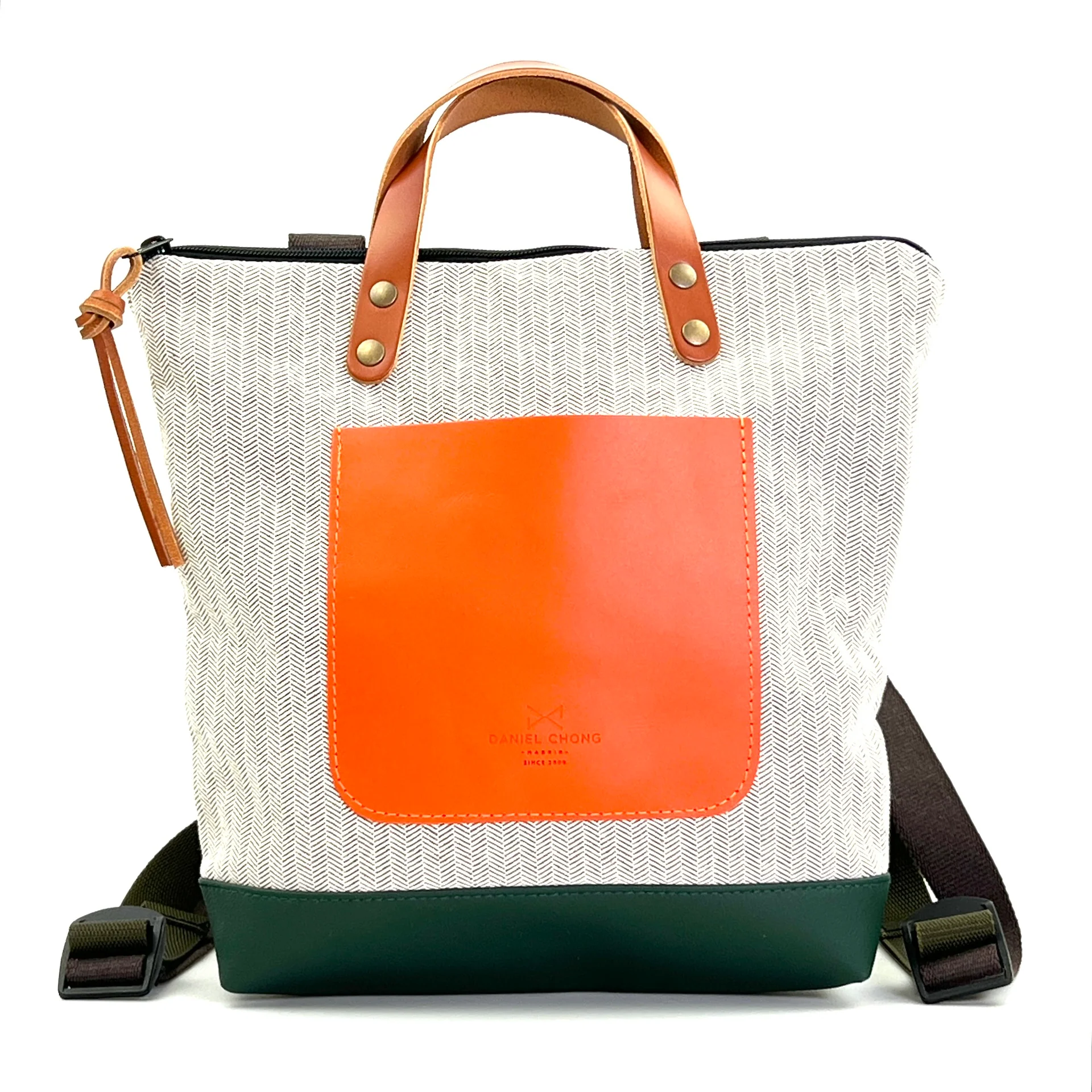 Mochila Slim Mini Cuadrada Loneta