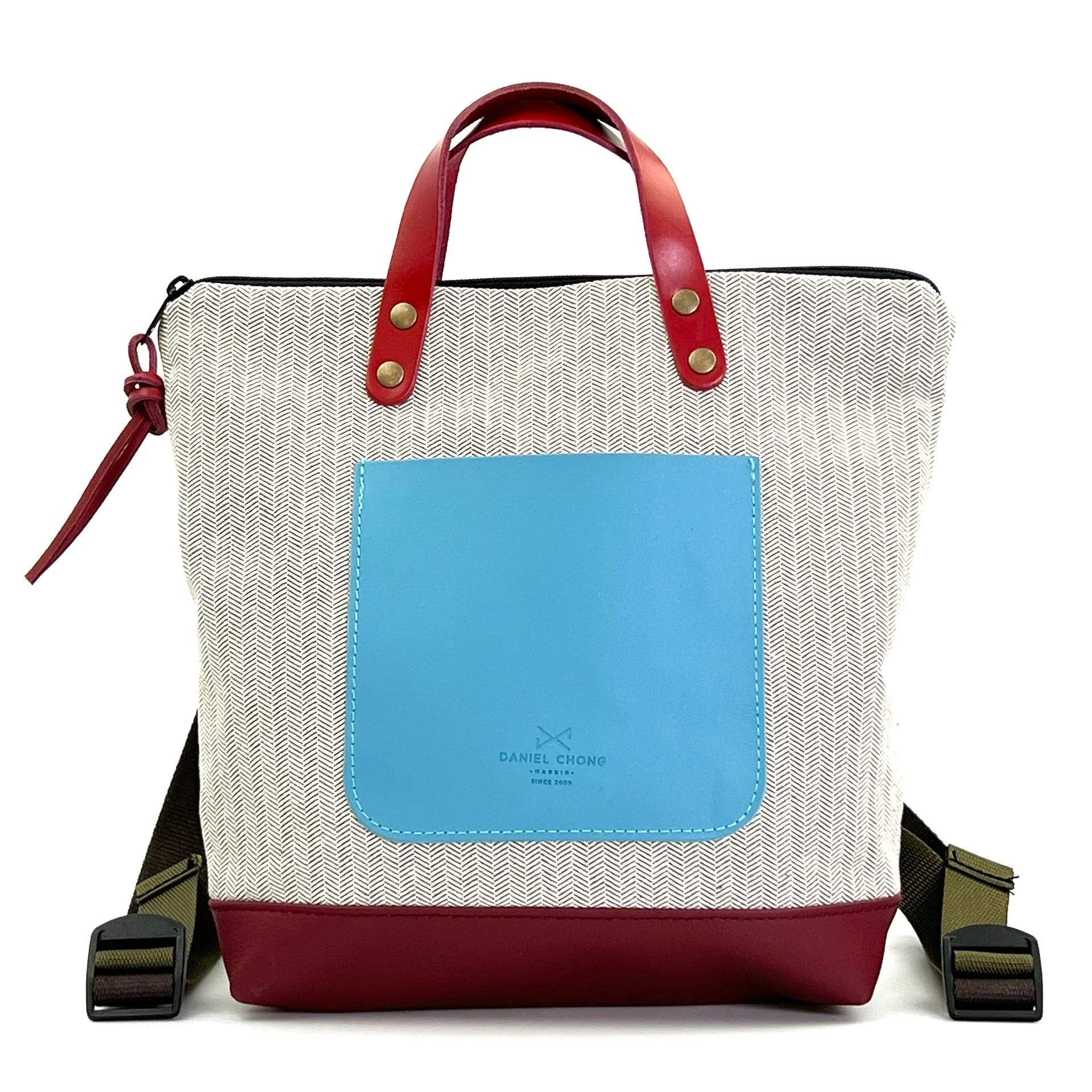 Mochila Slim Mini Cuadrada Loneta