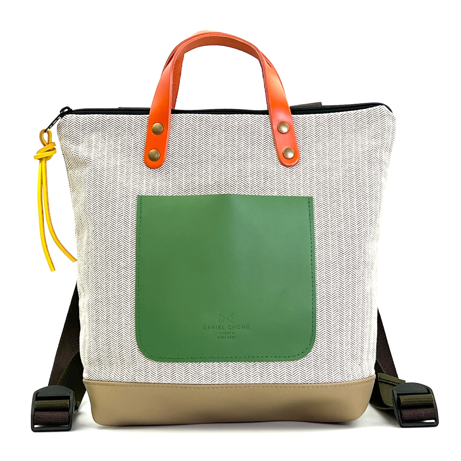 Mochila Slim Mini Cuadrada Loneta
