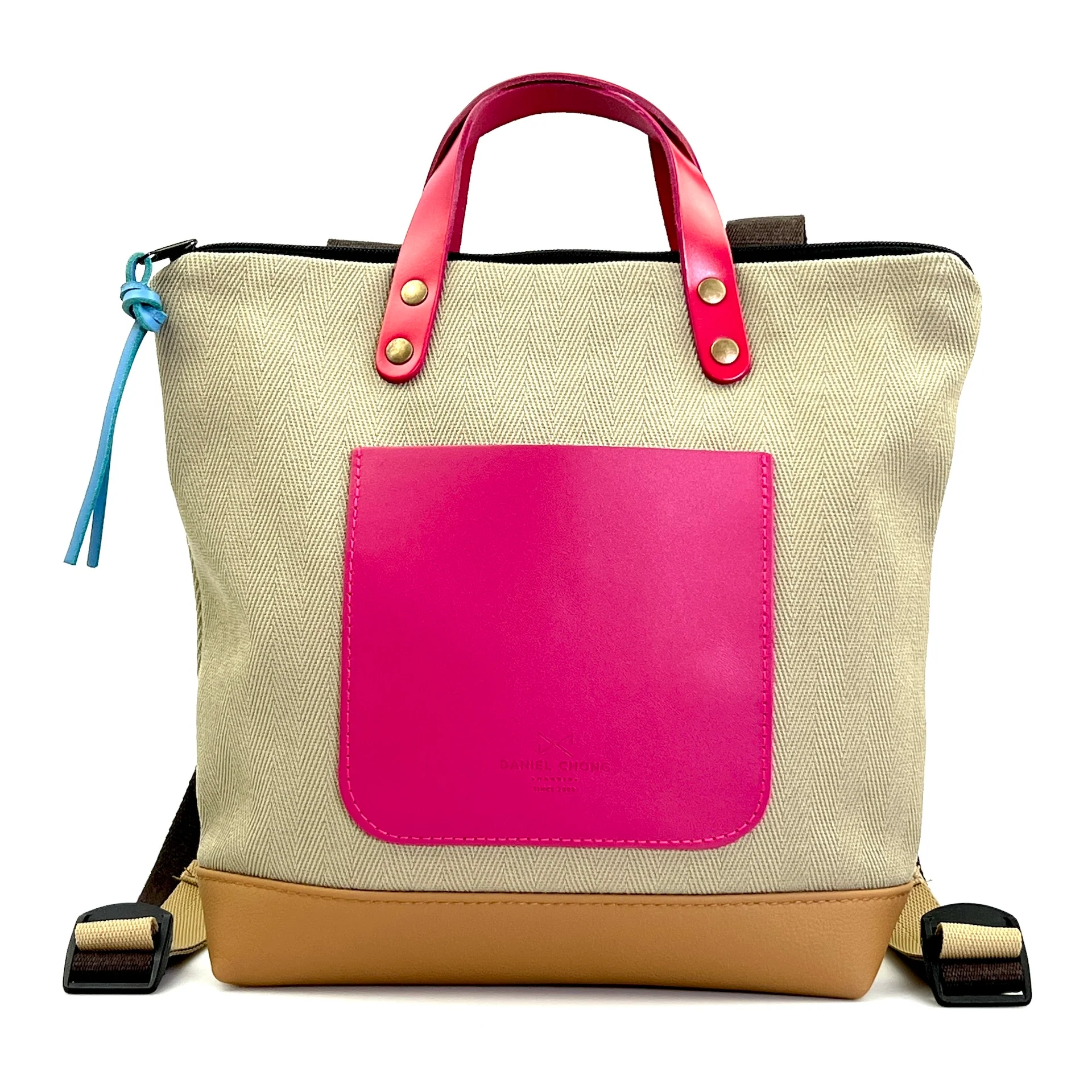 Mochila Slim Mini Cuadrada Loneta