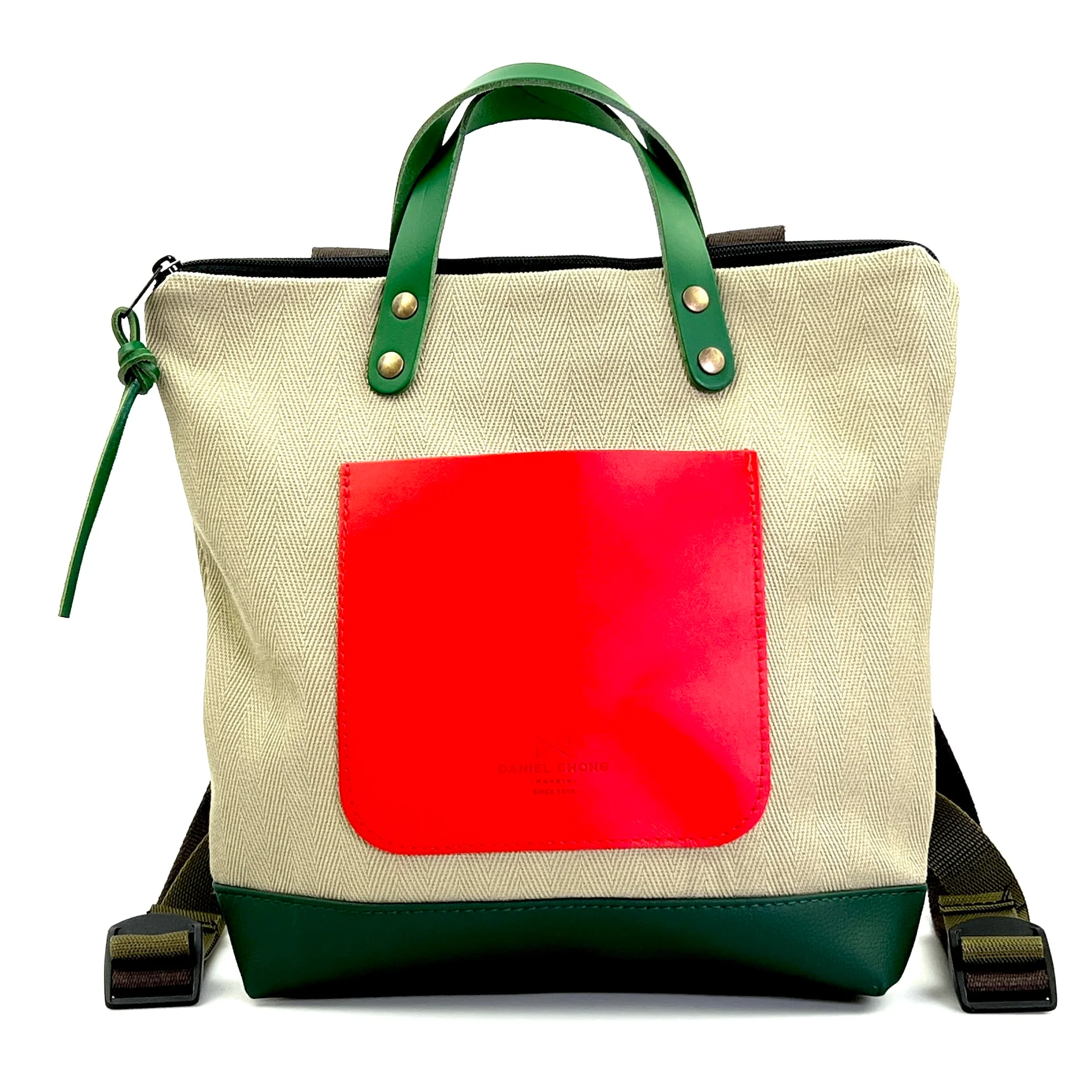 Mochila Slim Mini Cuadrada Loneta