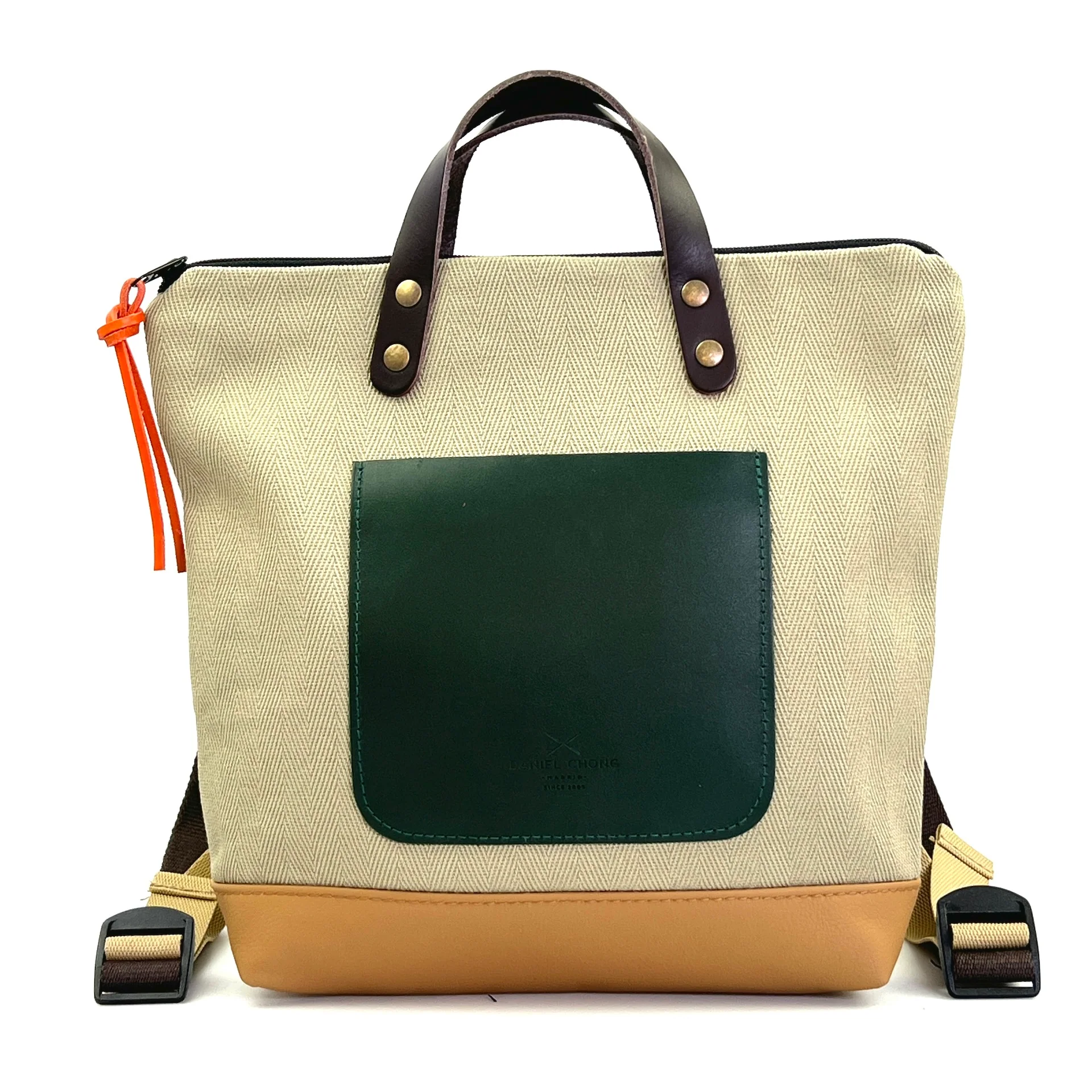 Mochila Slim Mini Cuadrada Loneta