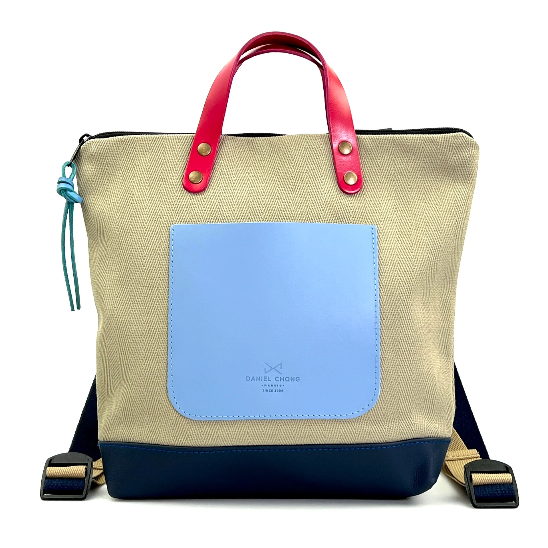 Mochila Slim Mini Cuadrada Loneta