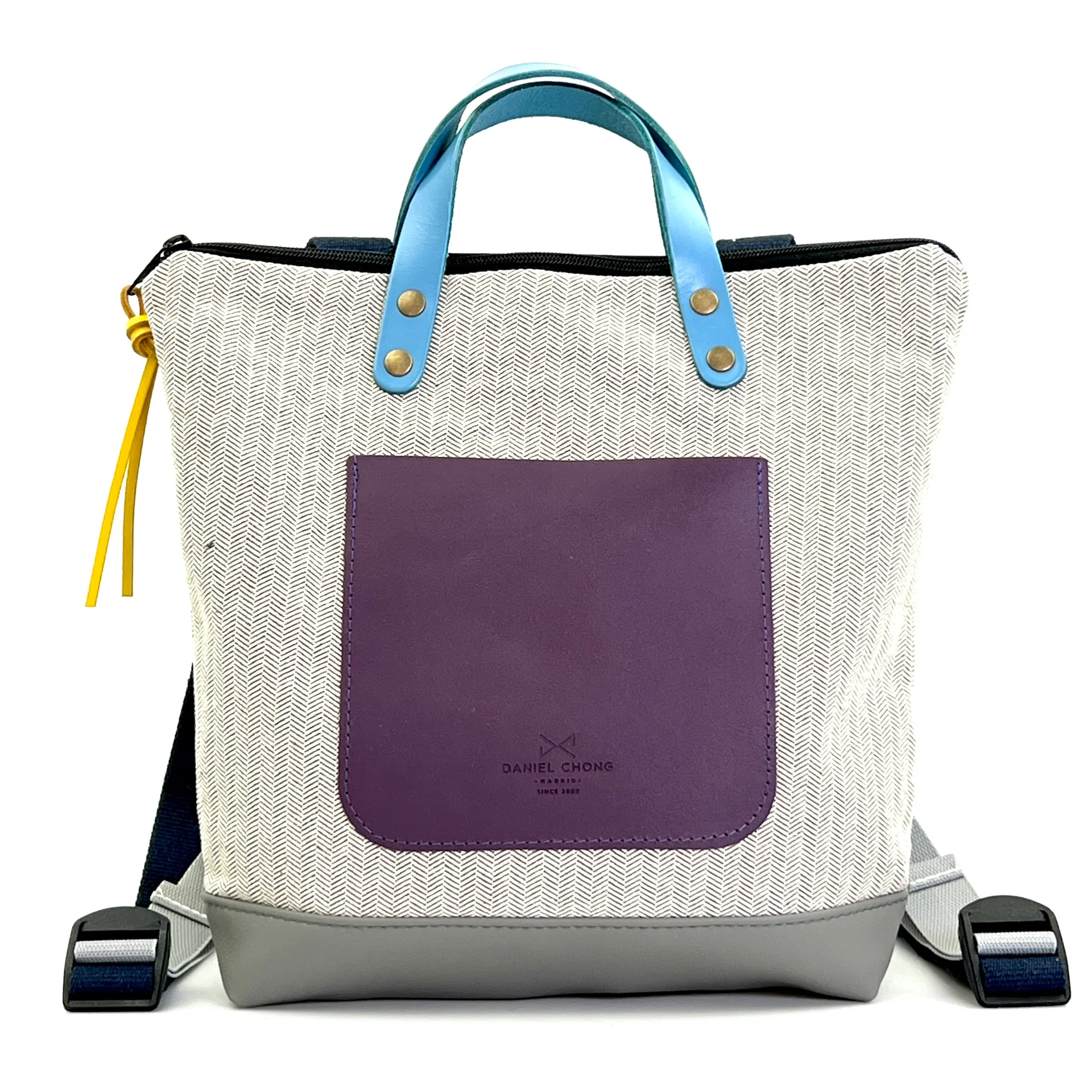 Mochila Slim Mini Cuadrada Loneta