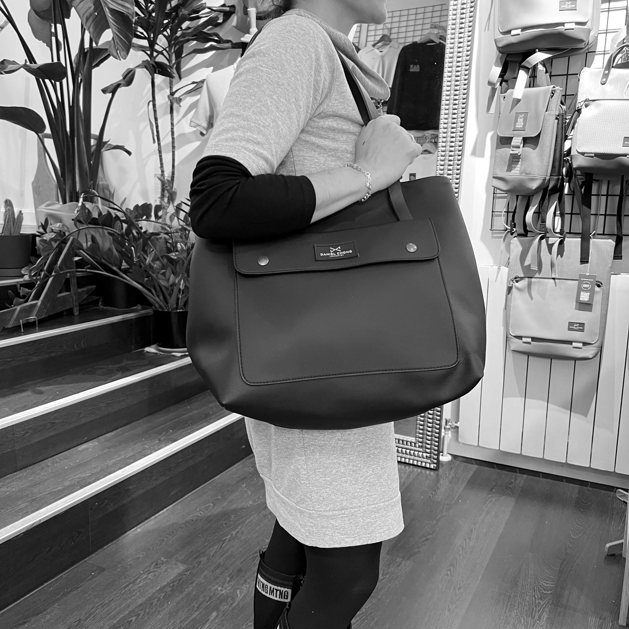 Shopper old School Verde bolsillo rojo - Image 4
