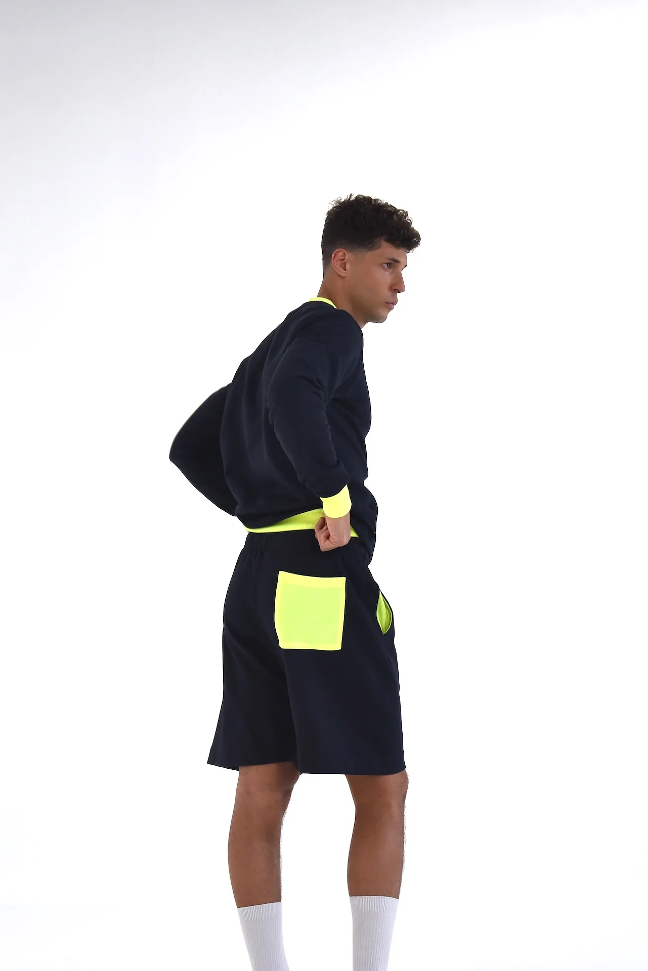 SHORT NAVY FLUOR