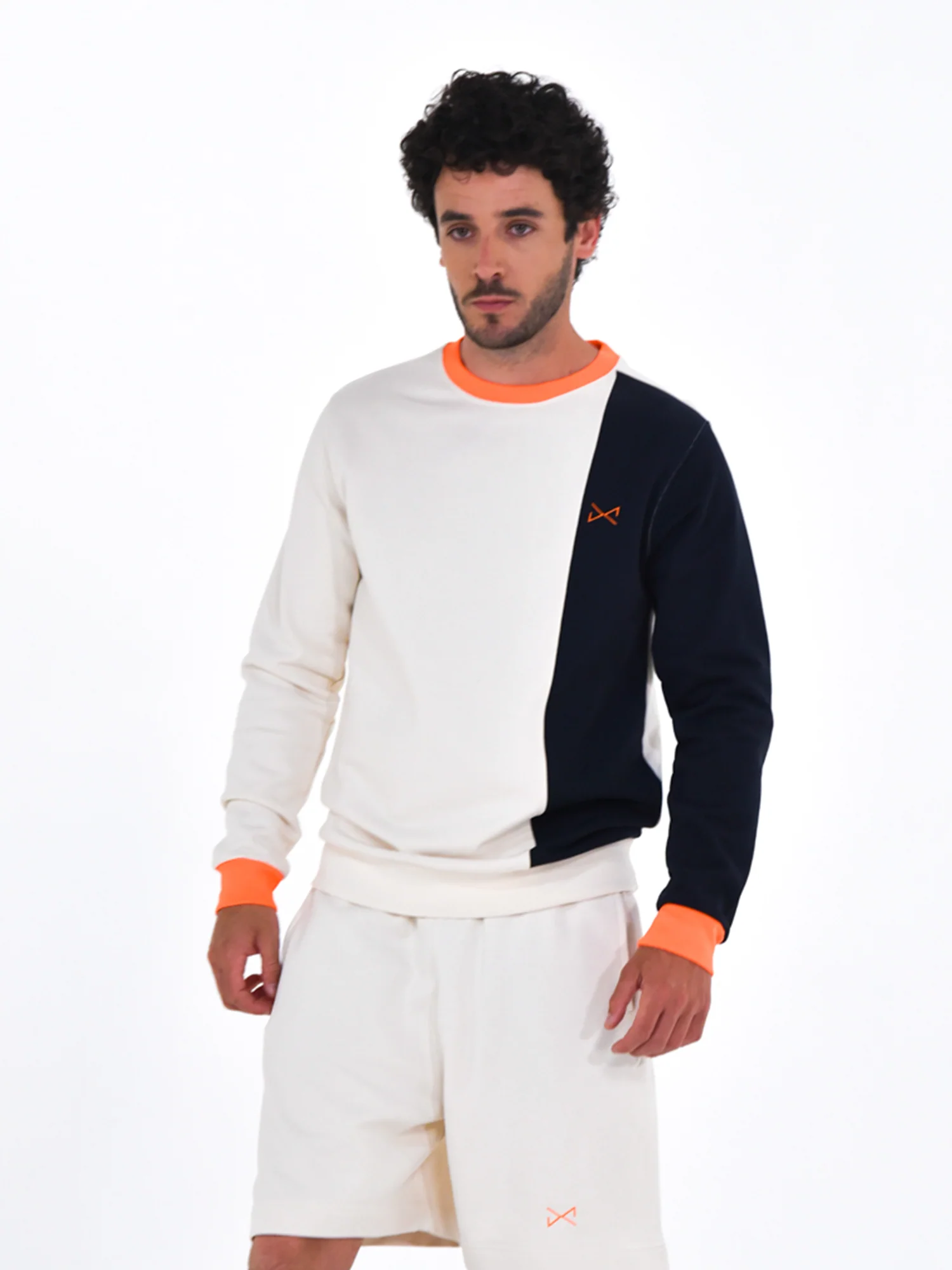 Sudadera BICOLOR CRUDO/NAVY - Image 3