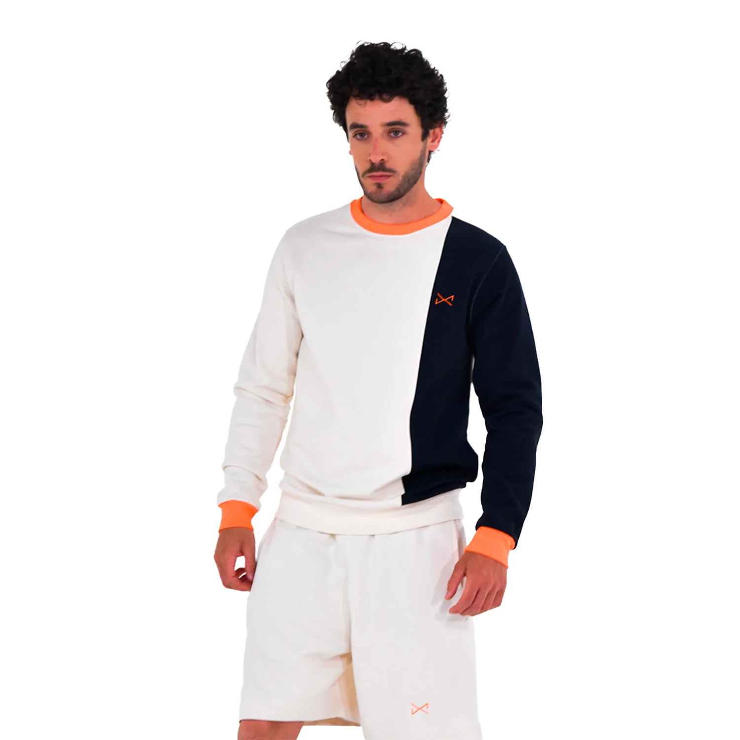 Sudadera BICOLOR CRUDO/NAVY - Image 4