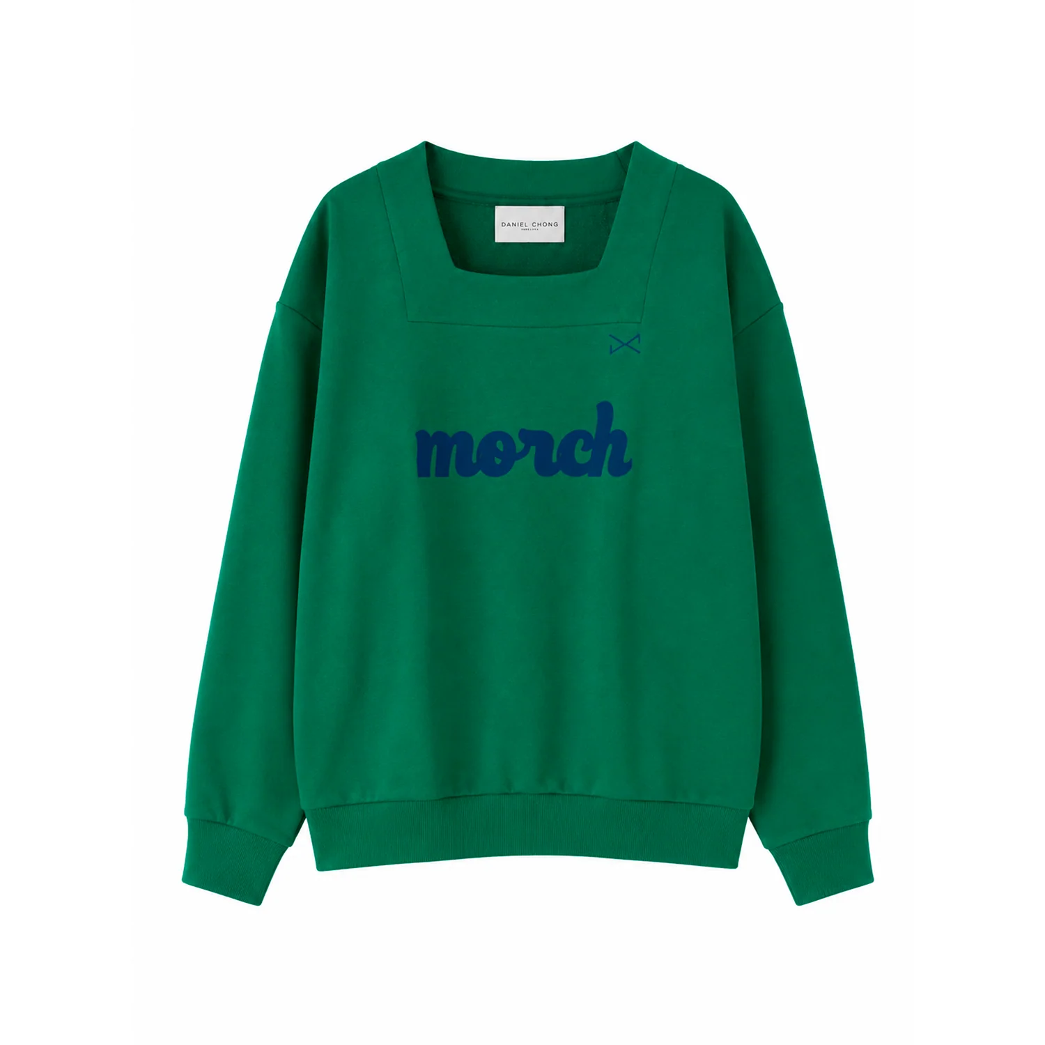 Sudadera Over Size cuello cuadrado Verde - Image 2