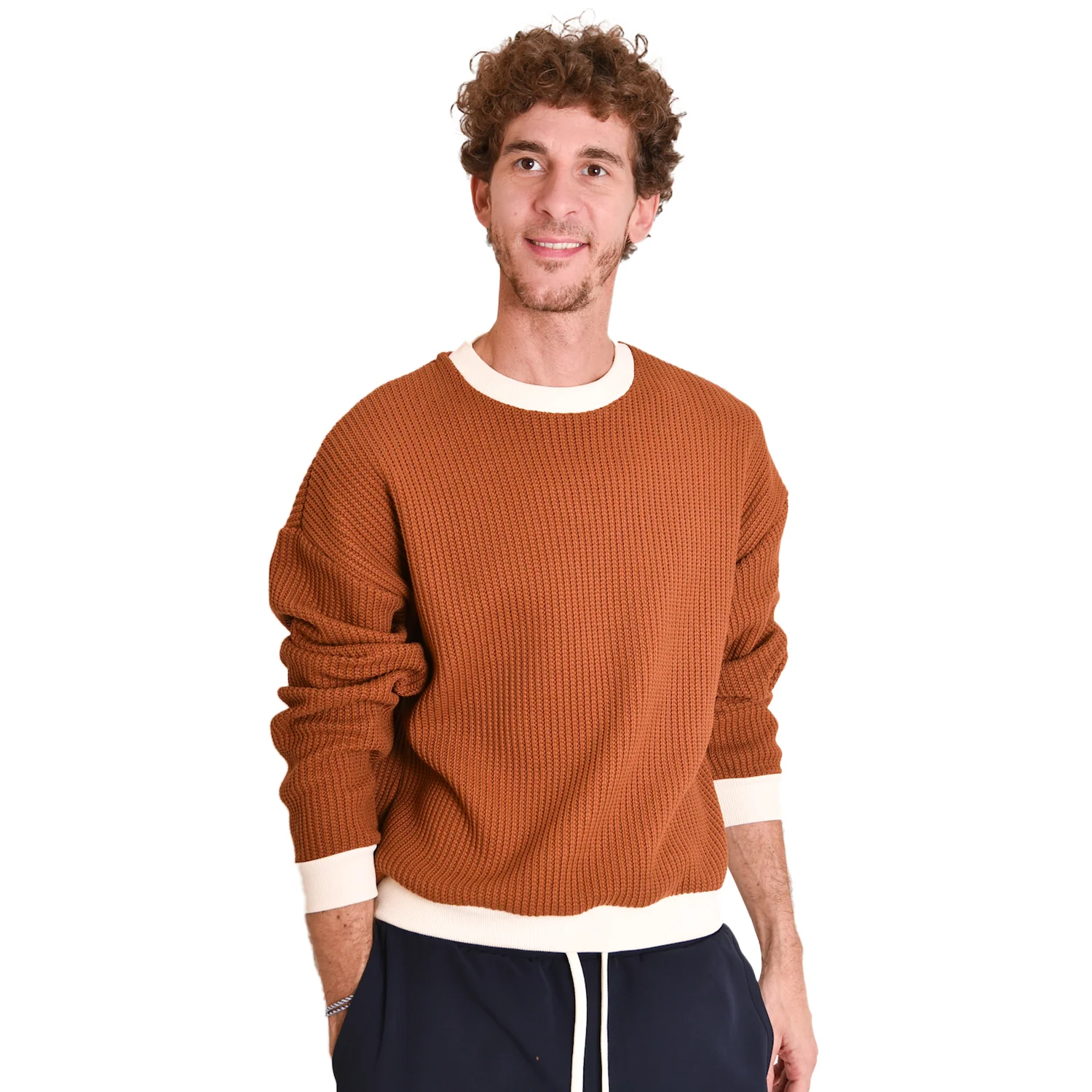 Sweater Marron unisex - Image 2