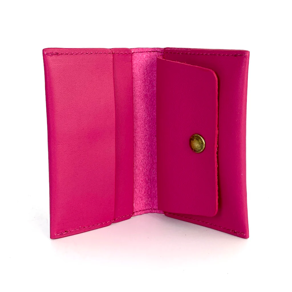 Tarjetero Fucsia con monedero