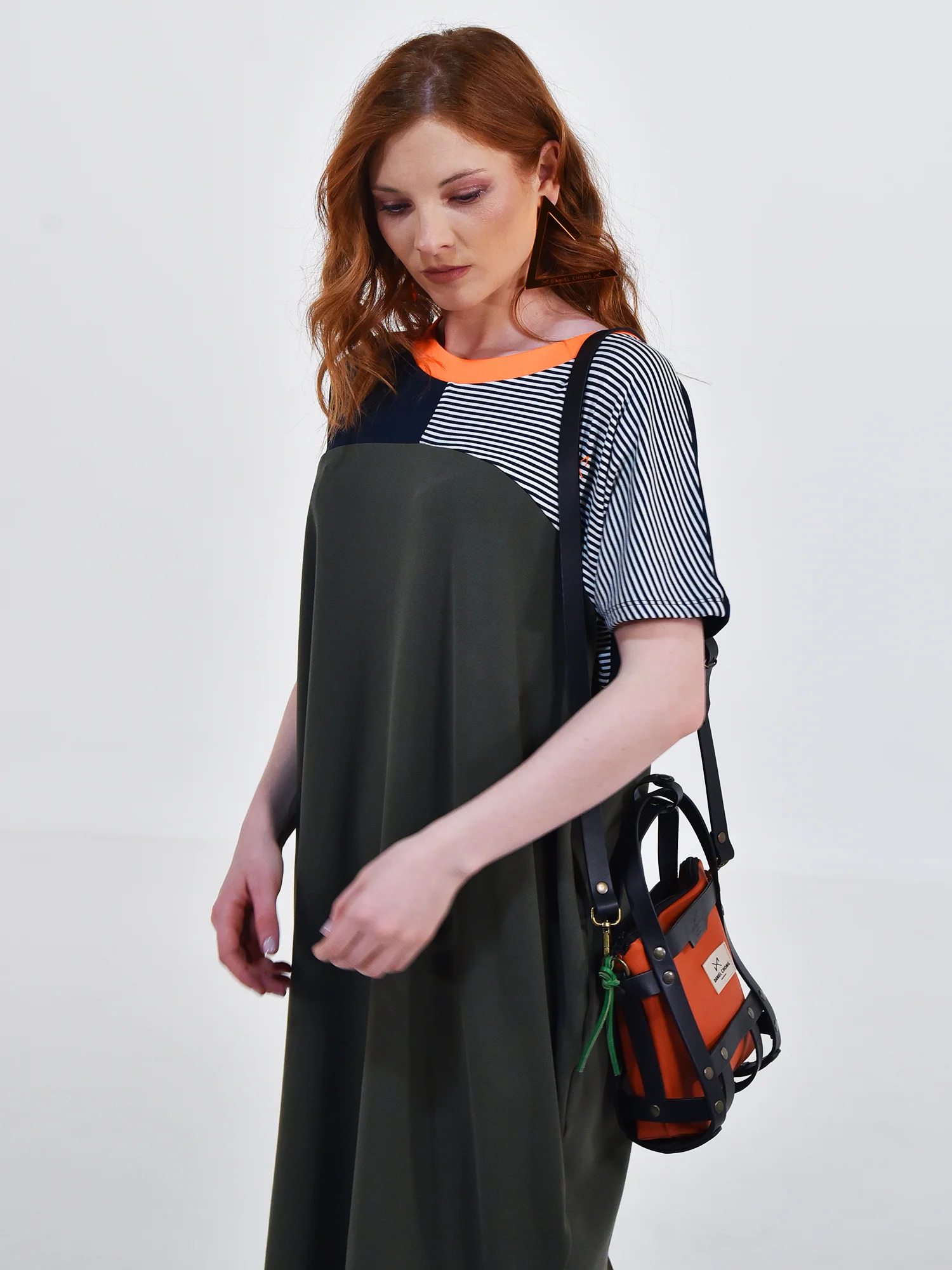 VESTIDO OVER RAYAS BI COLOR